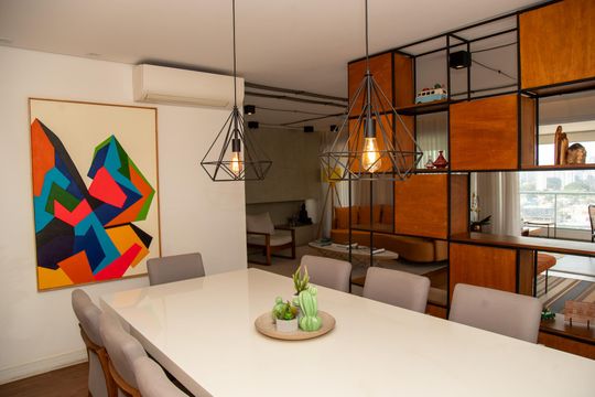 Apartamento para comprar: 3 quartos, closet, academia, mobiliado. — Sala de Jantar