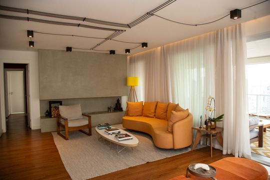 Apartamento para comprar: 3 quartos, closet, academia, mobiliado. — Sala
