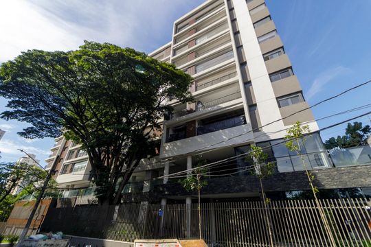Venda de apartamento no Brooklin com 2 quartos, varanda e condomínio com piscina e churrasqueira. — Fachada