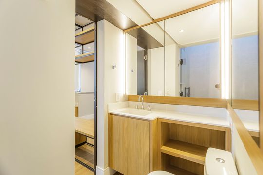 Venda de apartamento mobiliado, 2 quartos, closet e aceita pets. — Banheiro da Suíte 3