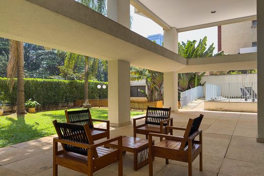Venda de apartamento mobiliado na Vila Olímpia com 2 quartos e varanda gourmet. — Área comum