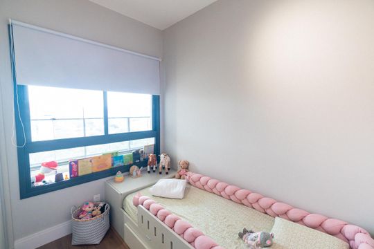 Apartamento mobiliado com 3 quartos, piscina, churrasqueira e varanda na Vila Clementino, para comprar. — Quarto 2