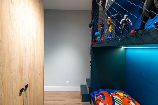 Apartamento mobiliado com 3 quartos, piscina, churrasqueira e varanda na Vila Clementino, para comprar. — Quarto 1
