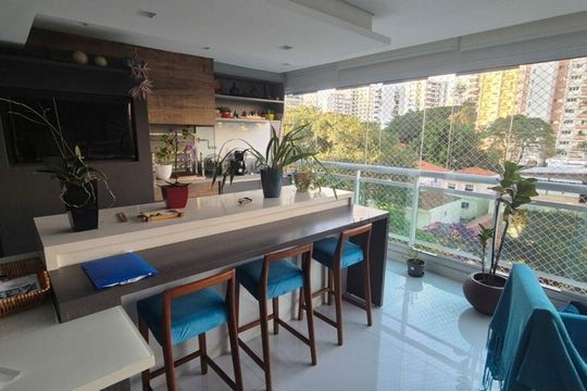 Venda de apartamento mobiliado com 3 quartos e varanda gourmet em Campo Belo. Piscina no condomínio. — foto 12