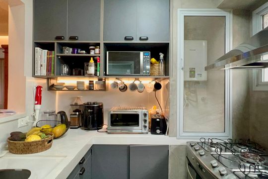 Apartamento na Vila Madalena com 3 quartos, varanda e academia. Ideal para comprar. — Cozinha