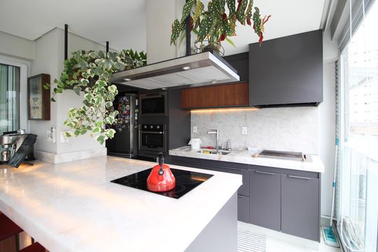 Compra este apartamento com 2 quartos, ideal para pets. — Cozinha