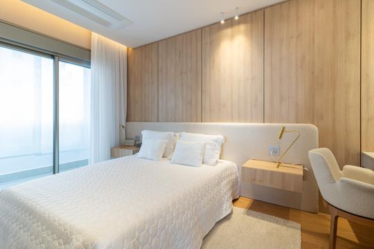 Apartamento em Perdizes com varanda, 2 suítes, mobiliado, ideal para comprar e aceitar animais. —  Suíte 1