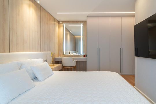 Apartamento em Perdizes com varanda, 2 suítes, mobiliado, ideal para comprar e aceitar animais. —  Suíte 1