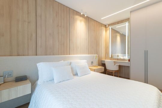 Apartamento em Perdizes com varanda, 2 suítes, mobiliado, ideal para comprar e aceitar animais. —  Suíte 1