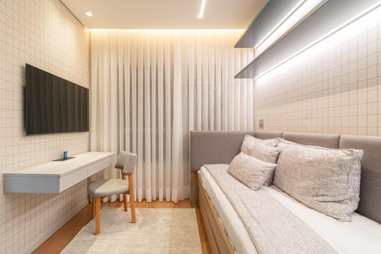 Apartamento em Perdizes com varanda, 2 suítes, mobiliado, ideal para comprar e aceitar animais. —  Suíte 2