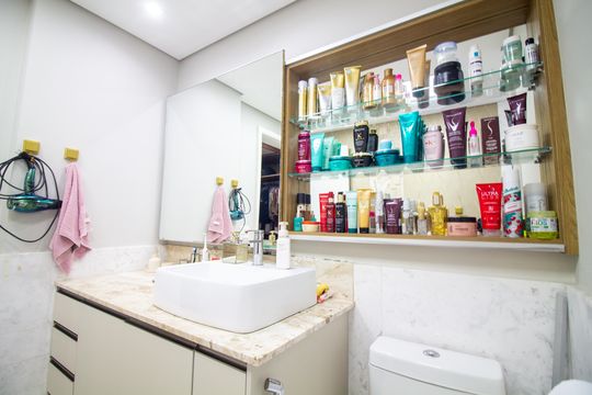 Venda de apartamento no Campo Belo com 3 quartos, piscina e churrasqueira. — Banheiro da Suíte 3