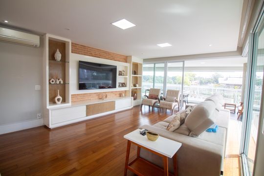 Venda de apartamento no Campo Belo com 3 quartos, piscina e churrasqueira. — Sala
