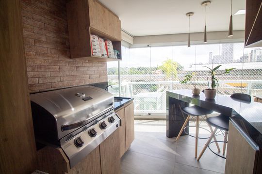 Venda de apartamento no Campo Belo com 3 quartos, piscina e churrasqueira. — Varanda Gourmet - Churrasqueira