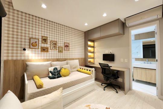 Venda de apartamento mobiliado com 3 suítes, piscina e churrasqueira no condomínio. — Suíte 1