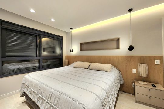Venda de apartamento mobiliado com 3 suítes, piscina e churrasqueira no condomínio. — Suíte 3