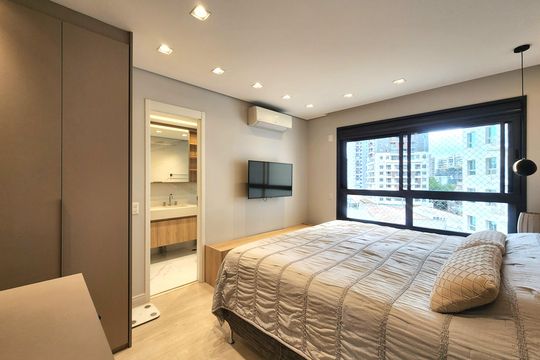 Venda de apartamento mobiliado com 3 suítes, piscina e churrasqueira no condomínio. — Suíte 3
