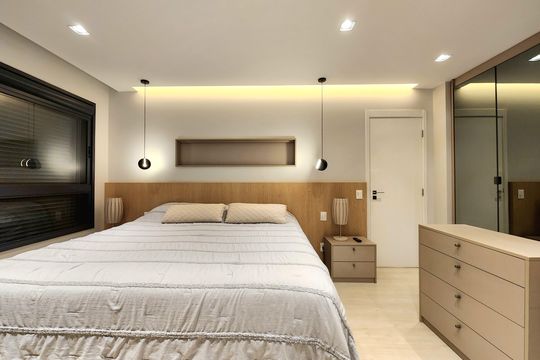 Venda de apartamento mobiliado com 3 suítes, piscina e churrasqueira no condomínio. — Suíte 3
