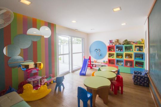 Venda de apartamento mobiliado no Brooklin, com 2 quartos e varanda. — Brinquedoteca