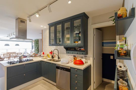 Apartamento em Moema para compra: 3 suítes, closet, churrasqueira, pets permitidos. — Cozinha