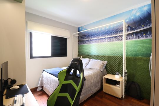 Comprar apartamento com varanda, 4 quartos, 2 suítes e piscina no condomínio. — Quarto 1