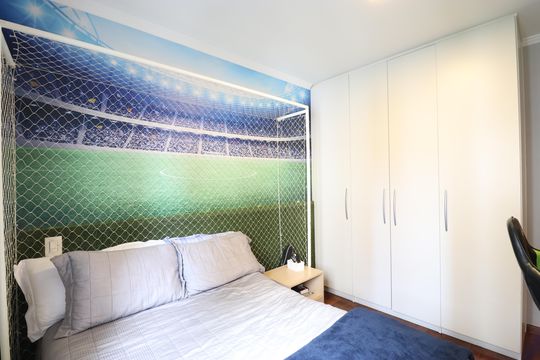 Comprar apartamento com varanda, 4 quartos, 2 suítes e piscina no condomínio. — Quarto 1