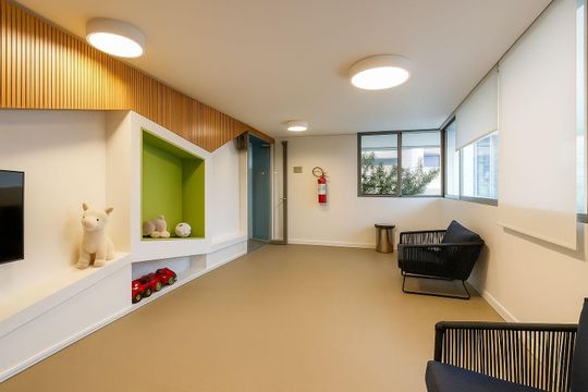 Apartamento à venda na Vila Nova Conceição com 3 quartos, 2 suítes e churrasqueira no condomínio. — Área comum