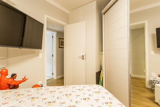 Apartamento em Indianópolis para compra, 3 quartos e academia no condomínio. — Quarto 2