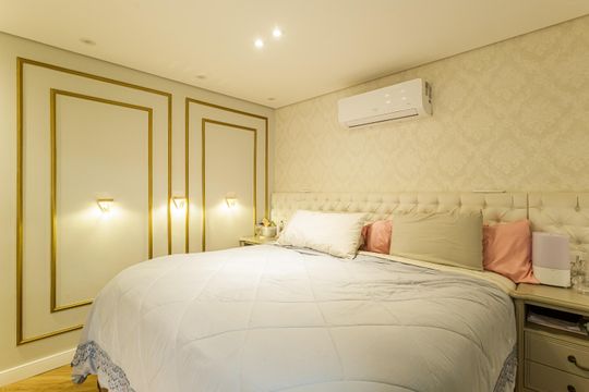 Apartamento em Indianópolis para compra, 3 quartos e academia no condomínio. — Quarto Suíte