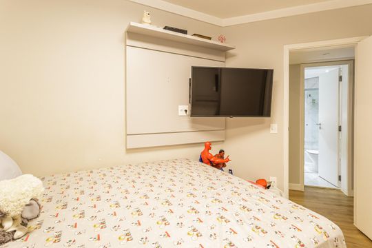 Apartamento em Indianópolis para compra, 3 quartos e academia no condomínio. — Quarto 2