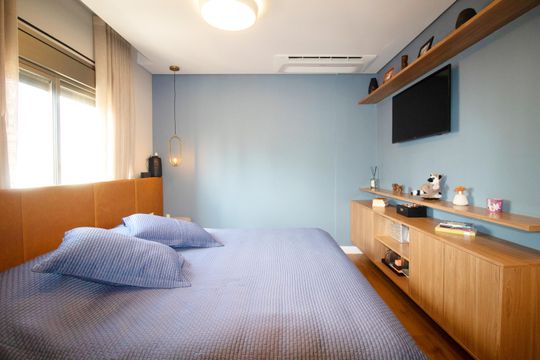 Comprar apartamento mobiliado com 1 suíte e closet. Piscina, academia e churrasqueira no condomínio. — foto 13
