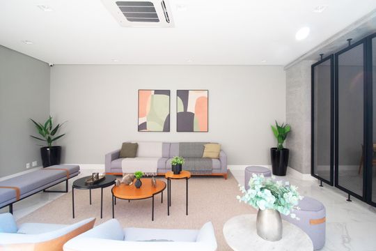 Comprar apartamento mobiliado com 1 suíte e closet. Piscina, academia e churrasqueira no condomínio. — foto 69
