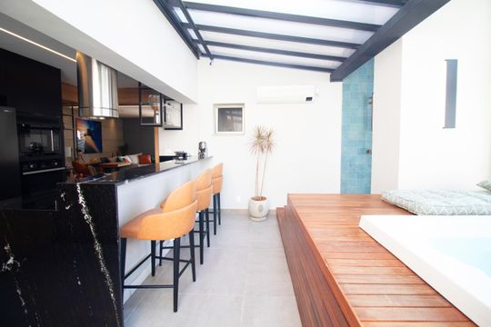 Comprar apartamento mobiliado com 1 suíte e closet. Piscina, academia e churrasqueira no condomínio. — foto 37