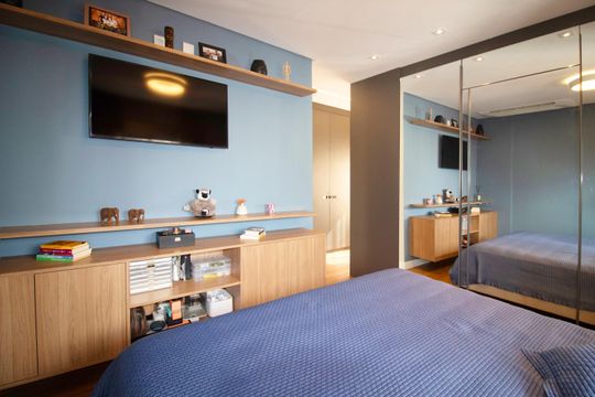 Comprar apartamento mobiliado com 1 suíte e closet. Piscina, academia e churrasqueira no condomínio. — foto 15