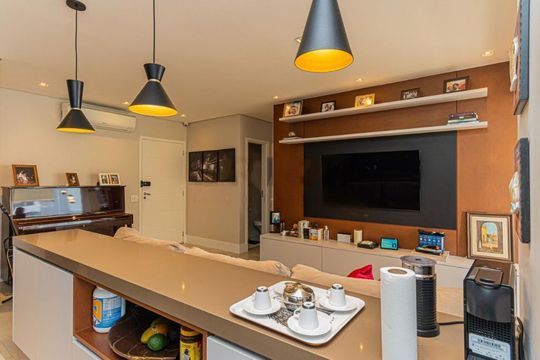 Apartamento mobiliado no Brooklin com 2 quartos, closet e piscina no condomínio. Ideal para compra. — foto 25