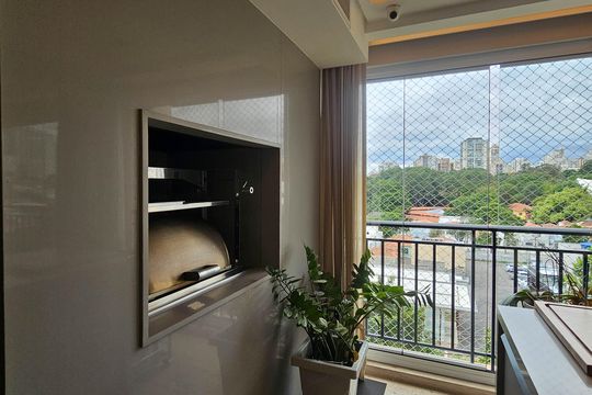 Compra de apartamento mobiliado em Água Branca, com 4 quartos e varanda gourmet. — Cozinha