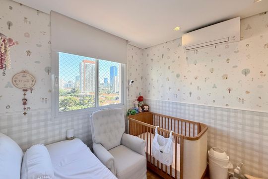 Apartamento no Brooklin com 2 suítes e churrasqueira, ideal para comprar e ter animais. — Quarto 2