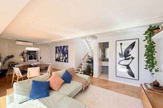 Apartamento no Brooklin com 2 suítes e churrasqueira, ideal para comprar e ter animais. — Sala 