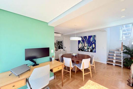 Apartamento no Brooklin com 2 suítes e churrasqueira, ideal para comprar e ter animais. — Sala 