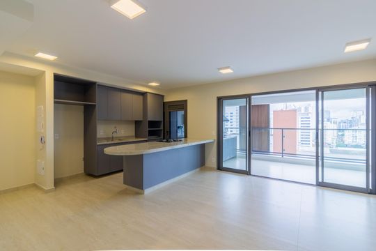 Comprar apartamento com 2 quartos, varanda e pets permitidos. — Sala/Cozinha