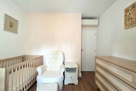 Venda de apartamento mobiliado na Vila Olímpia com 3 quartos, piscina e academia no condomínio. — Quarto 2