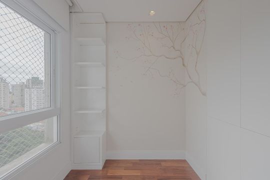 Apartamento mobiliado para comprar no Paraíso, 2 quartos, 1 suíte. — Quarto