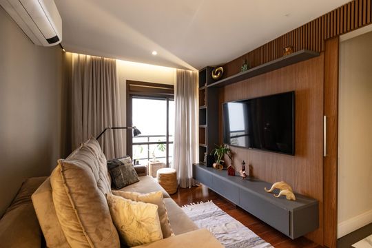 Apartamento em Perdizes com 3 quartos e piscina no condomínio. Ideal para comprar. — Sala de TV