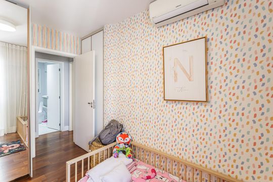 Venda de apartamento no Recanto Paraíso: 2 quartos, piscina, churrasqueira, aceita pets. — Quarto 1