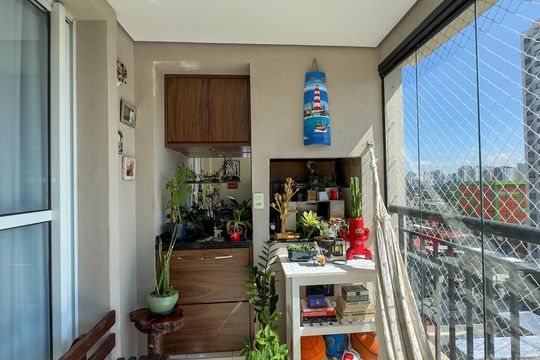 Comprar apartamento mobiliado no Campo Belo: 2 suítes, piscina e churrasqueira no condomínio. — foto 42