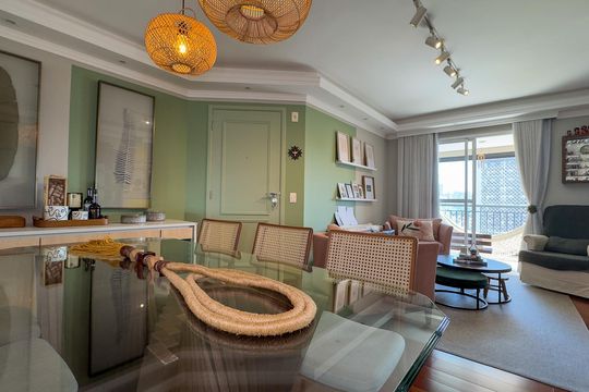 Comprar apartamento mobiliado no Campo Belo: 2 suítes, piscina e churrasqueira no condomínio. — foto 7