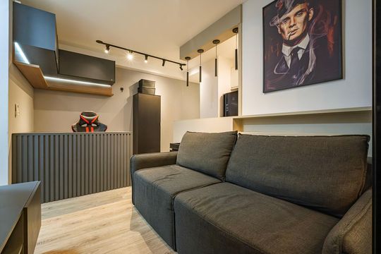 Apartamento em Pinheiros, 2 quartos, 1 suíte, varanda, piscina, mobiliado. Ideal para comprar. — Sala/Cozinha