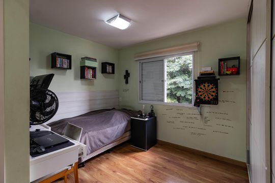 Apartamento mobiliado em Perdizes, 3 quartos, varanda e closet, à venda. — Suíte 1