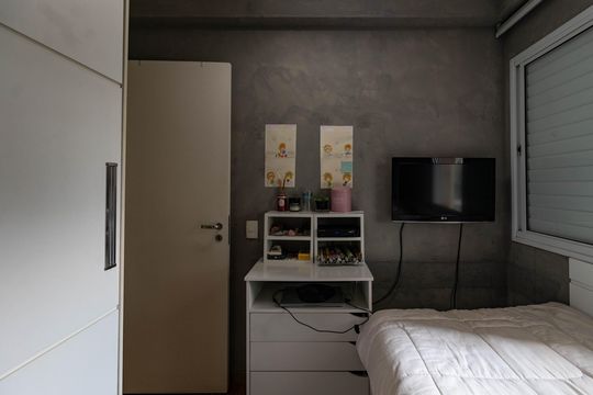Apartamento mobiliado em Perdizes, 3 quartos, varanda e closet, à venda. — Quarto