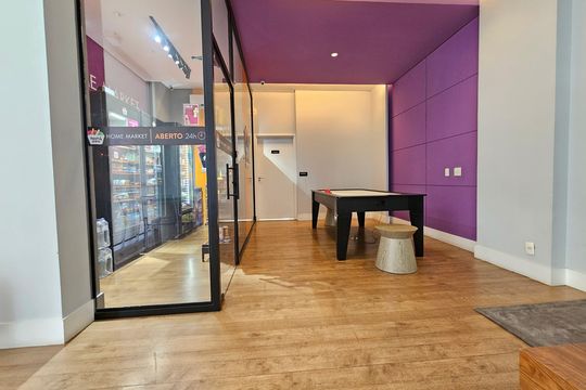 Comprar apartamento mobiliado com 2 quartos, closet e churrasqueira no condomínio. — Sala de Jogos