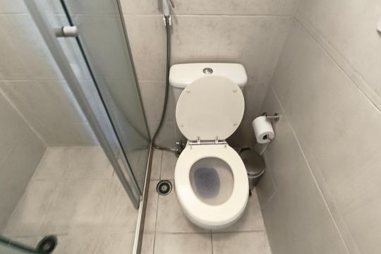 Compra este apartamento com 4 quartos e churrasqueira no condomínio. Animais de estimação permitidos. — Banheiro